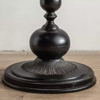 Table d'appoint sur pied noire et blanche Maxax