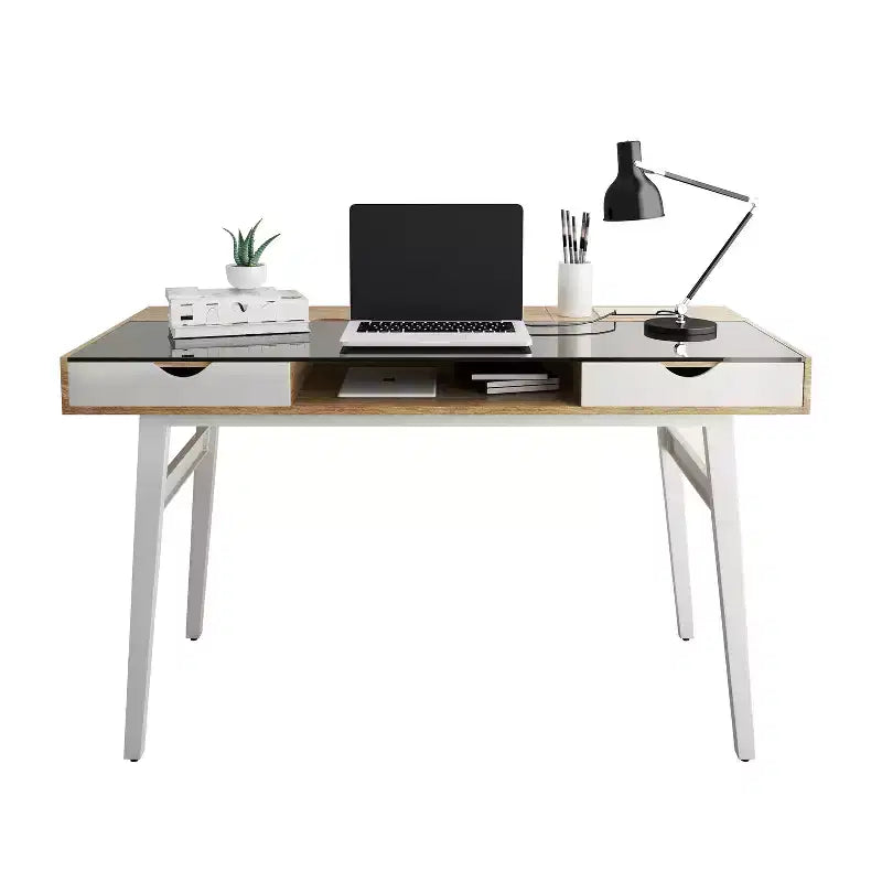 HomeStock Kids Desks with Open Storage Shelf