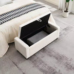GDFStudio Norwyn Pouf de rangement rembourré 48