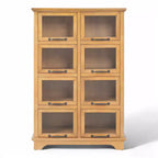 Christopher Knight Home Bradley Armoire de Rangement Moderne de Style Ferme en Bois avec 8 Portes Vitrées