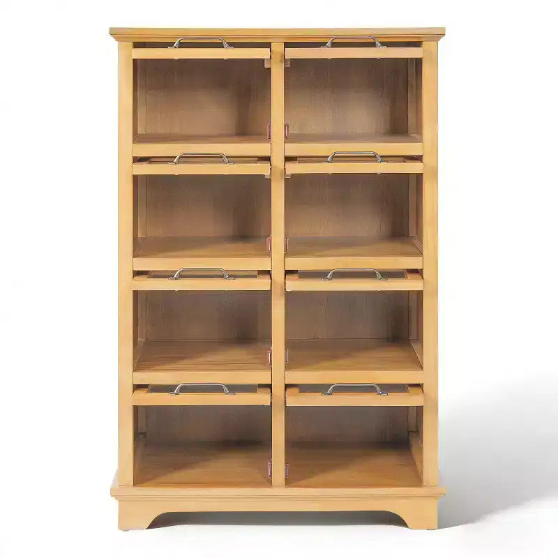 Christopher Knight Home Bradley Armoire de Rangement Moderne de Style Ferme en Bois avec 8 Portes Vitrées
