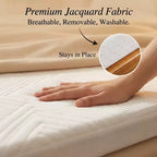 Surmatelas Dyonery de 10 cm pour canapé-lit double, en mousse à mémoire de forme au gel rafraîchissant avec housse lavable, certifié CertiPUR-US pour les canapés convertibles