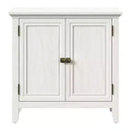Buffet de cuisine avec portes, étagères réglables, blanc