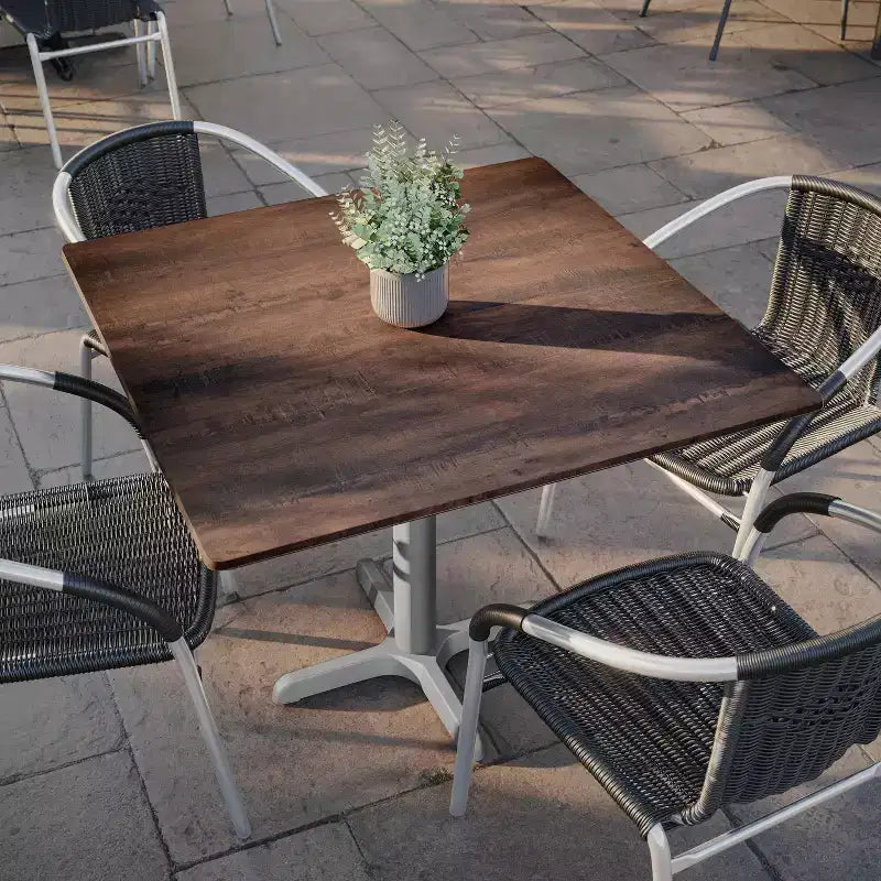 Plateau de table Flash Furniture Acadia TopGuard HPL, bord sans couture, résistant aux rayures et aux taches, qualité commerciale