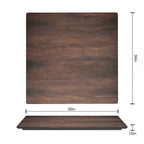 Plateau de table Flash Furniture Acadia TopGuard HPL, bord sans couture, résistant aux rayures et aux taches, qualité commerciale