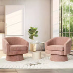 Fauteuil pivotant à 360° pour la lecture avec rangement caché, fauteuil de salon rotatif en tissu chenille pour le salon, la chambre et le bureau à domicile