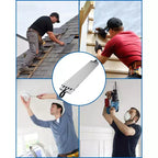 Planche télescopique en aluminium, capacité 200 kg, plateforme extensible réglable antidérapante et sangles de sécurité, accessoire d'échelle d'échafaudage léger