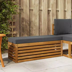 vidaXL Banc tabouret Naturel et anthracite 115 x 43 x 37 cm