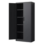 Armoire de rangement de garage en métal 72H, armoire de rangement en acier verrouillable pour outils, armoires hautes pour systèmes de rangement de garage, armoire à dossiers verrouillable