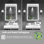 FAMYYT Armoire à pharmacie lumineuse en aluminium de 20 po L x 28 po H avec miroir, intensité variable, anti-buée, entièrement assemblée