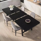 Table à manger industrielle extensible de 160 à 210 cm. Table de cuisine rectangulaire extensible pour 6-8 personnes. Cadre en métal pour salle à manger.