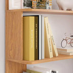 GDFStudio Tabbie 64H Bibliothèque d'angle autoportante à 5 étagères en forme de L