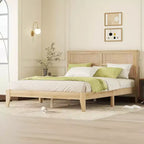 MAYEERTY King Bed Frame High Weight Capacity Noise-Free Design Heavy-Duty Metal