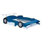 Lit Plateforme Luxystar en Forme de Voiture de Course avec Roues pour Chambre d'Enfant