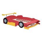 Lit Plateforme Luxystar en Forme de Voiture de Course avec Roues pour Chambre d'Enfant