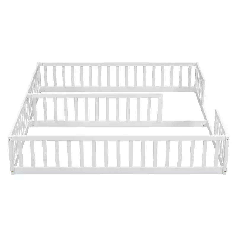 MAYEERTY Lit mezzanine double avec bureau intégré sous le lit – Gain de place – Bois de pin massif