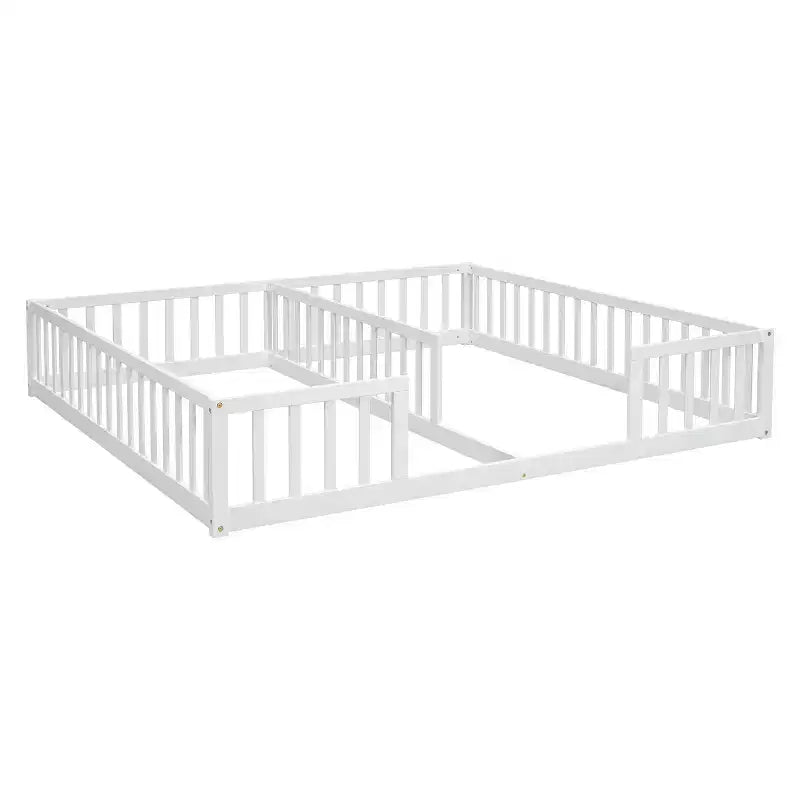 MAYEERTY Lit mezzanine double avec bureau intégré sous le lit – Gain de place – Bois de pin massif