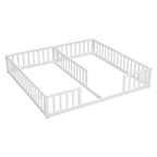 MAYEERTY Lit mezzanine double avec bureau intégré sous le lit – Gain de place – Bois de pin massif