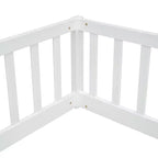 MAYEERTY Lit mezzanine double avec bureau intégré sous le lit – Gain de place – Bois de pin massif