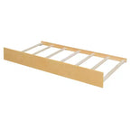 Lit de maison Bellemave avec lit gigogne double, cadre de lit plateforme Montessori en bois pour enfants, taille double/simple, naturel et blanc