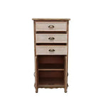 GDFStudio Wrenford Armoire de rangement rustique en bois massif à 3 tiroirs