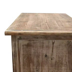 GDFStudio Wrenford Armoire de rangement rustique en bois massif à 3 tiroirs