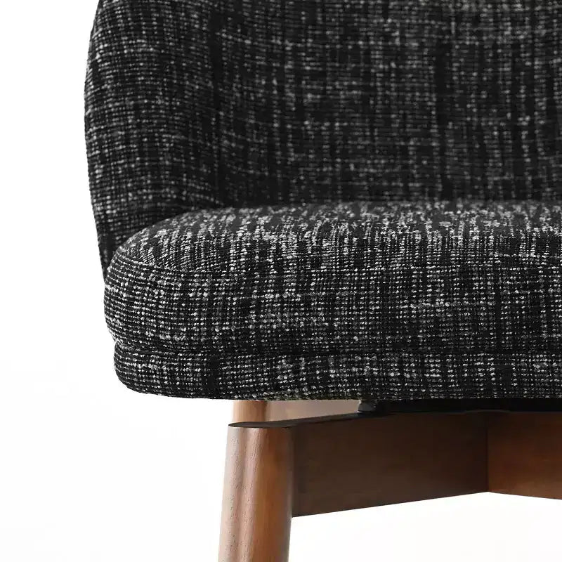 Ensemble de 2 tabourets de comptoir pivotants modernes avec siège rembourré, chaises d'îlot de cuisine ou de bar à domicile rotatives à 360° avec pieds en bois massif-Panipeachy