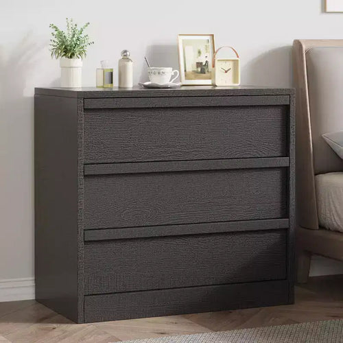 4 Drawer Nightstand, 39 Inch Tall Bedside Table with Large Storage, Anti-Tip Narrow End Table Organizer for Bedroom Living Room Entryway