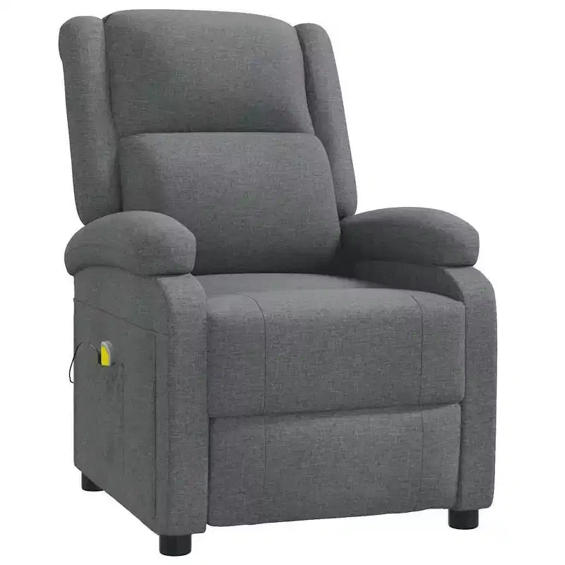 vidaXL Fauteuil de massage Crème Tissu, Métal, Bois Fauteuil de massage simple