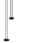 Étagère de rangement à 2 niveaux en fil chromé pour micro-ondes – 50 x 30 x 60 cm – 20Lx12Px24H