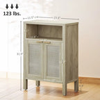 HOMCOM Sideboard Buffet Cabinet with Storage, Modern Accent Cabinet with 2 Doors and Adjustable Shelf, Freestanding Buffet Table
