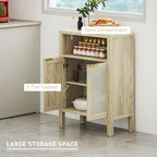 Bahut de salle à manger avec rangement, Buffet moderne avec 2 portes et étagère réglable, Table de buffet autoportante