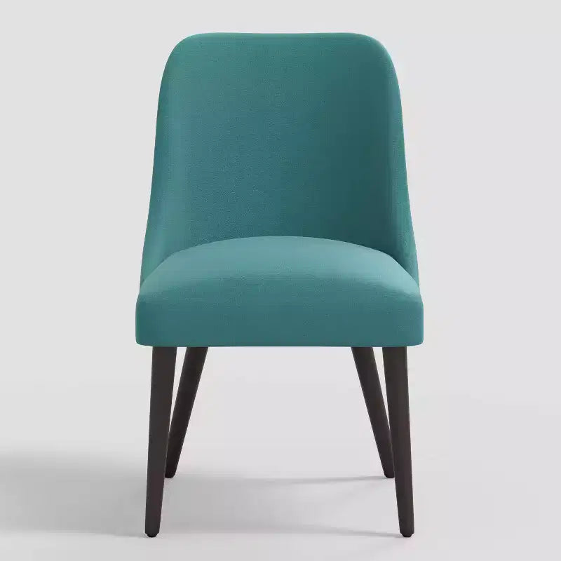 Skyline Furniture Tara Chaise de Salle à Manger Velours Paon