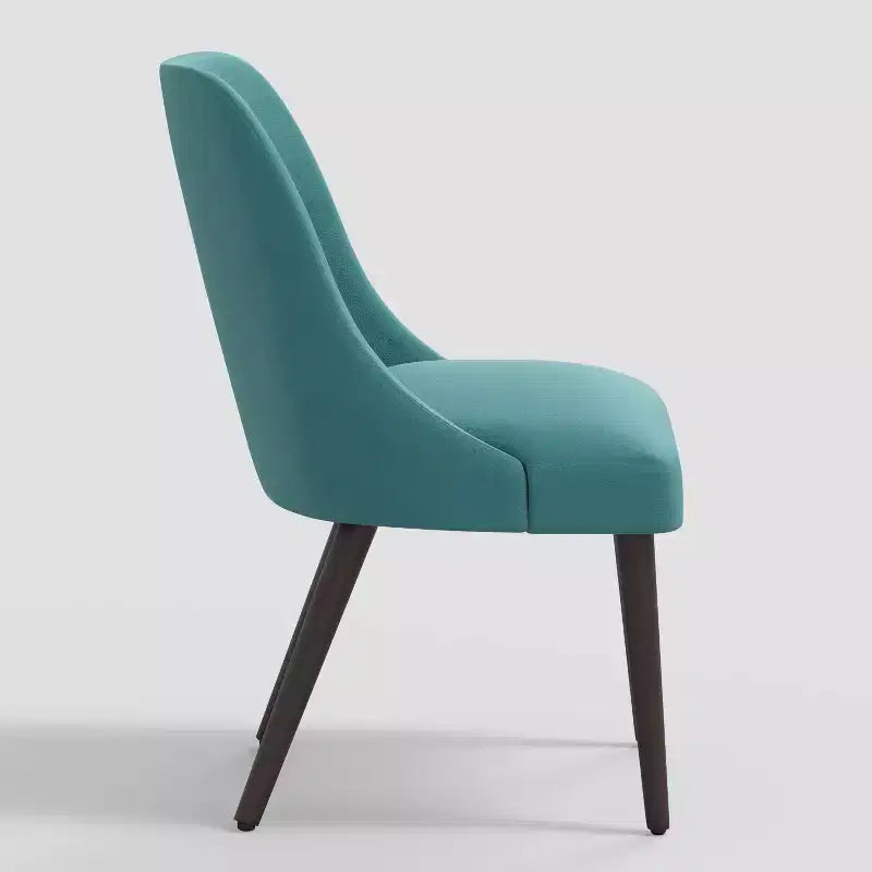 Skyline Furniture Tara Chaise de Salle à Manger Velours Paon
