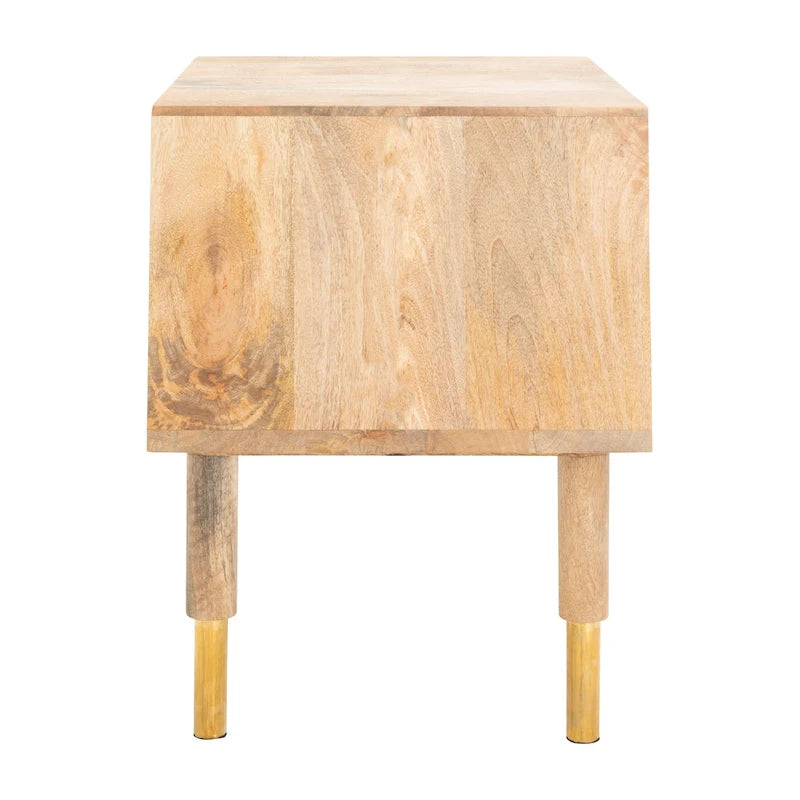 Banc moderne à 2 tiroirs avec assise coussinée - 109 cm (L) x 38 cm (P) x 53 cm (H) - 109Lx38Px53H