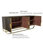 Meuble d'appoint 4 portes en bois