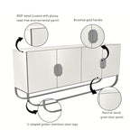 Meuble d'appoint 4 portes en bois