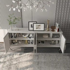 Meuble d'appoint 4 portes en bois