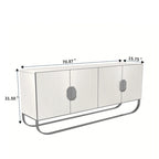Meuble d'appoint 4 portes en bois