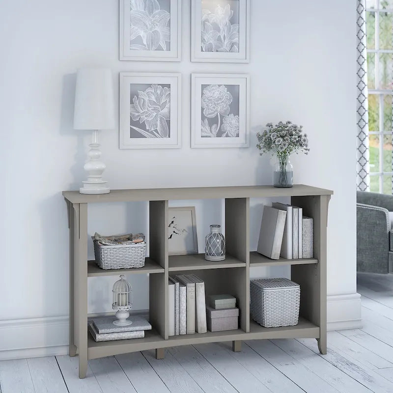 Bush Furniture Salinas Cape Cod Grey 6-cube Organizer