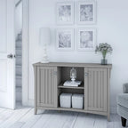 Bush Salinas Accent Storage Cabinet with Doors in Cape Cod Gray - 46.22L x 12.76W x 29.96H
