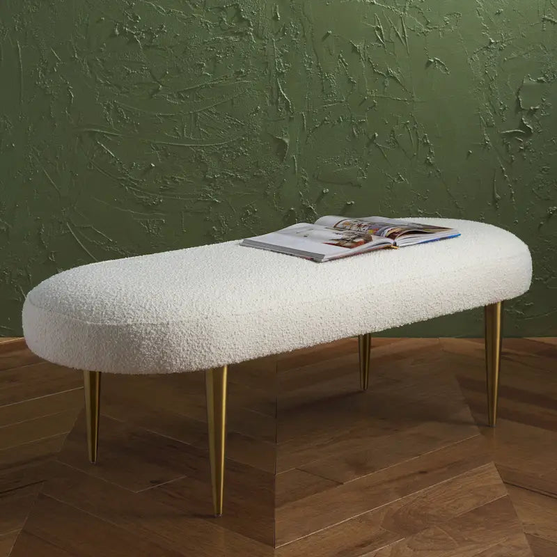 Banc ovale - 48Lx18Px16H