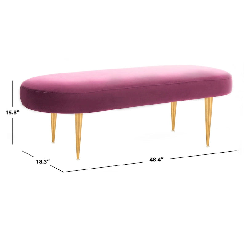 Banc ovale - 48Lx18Px16H