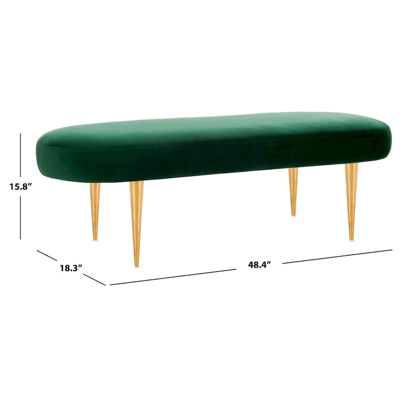 Banc ovale - 48Lx18Px16H