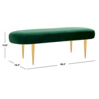 Banc ovale - 48Lx18Px16H