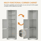 Meuble d'angle haut pour salle de bain