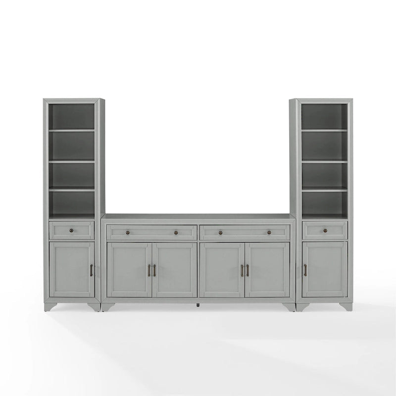 Ensemble buffet et bibliothèque 3 pièces - 15x97x67,63
