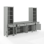 Ensemble buffet et bibliothèque 3 pièces - 15x97x67,63