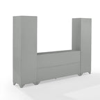 Ensemble buffet et bibliothèque 3 pièces - 15x97x67,63