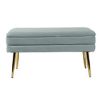 Banc de rangement bleu marine